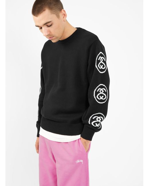 Stussy Ss Link Sweater Black for Men | Lyst Canada