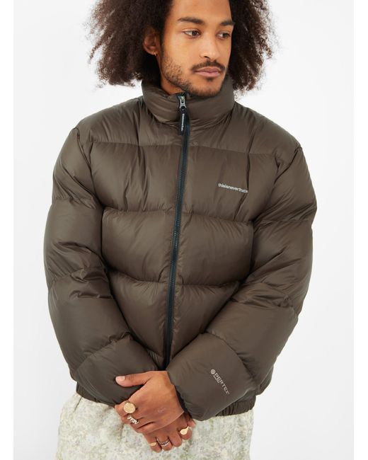 thisisneverthat Pertex® T Down Jacket Brown for Men | Lyst