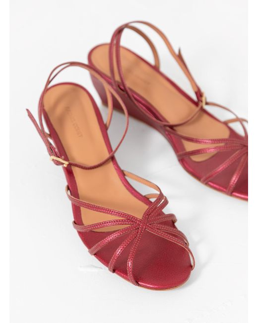 Rachel Comey Leather Jordan Wedge Pink 