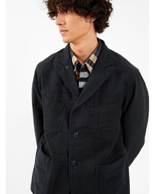 Engineered Garments Bedford Moleskin Jacket Dark Navy in Blue for