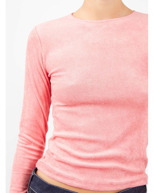 Baserange Omo T-shirt Zui Pink in Red | Lyst