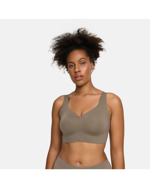 creamy fabrics Gray Comfort Minimizer Back Support Bh