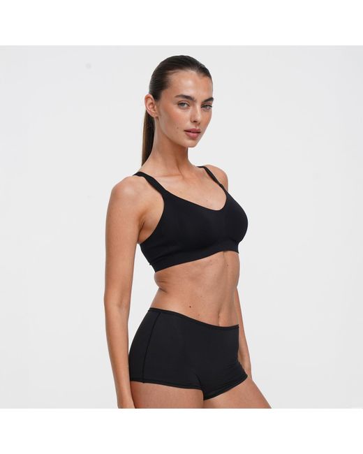 creamy fabrics White Seamless Compact Push-Up Bh