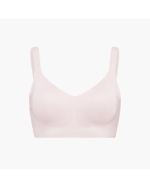 creamy fabrics White Seamless Compact Push-Up Bh