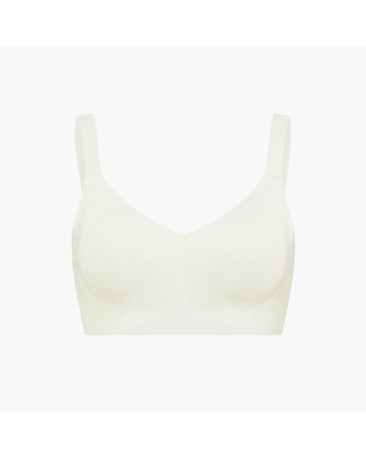 creamy fabrics White Seamless Compact Push-Up Bh