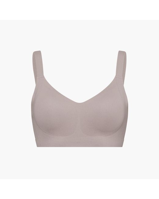 creamy fabrics White Seamless Compact Push-Up Bh