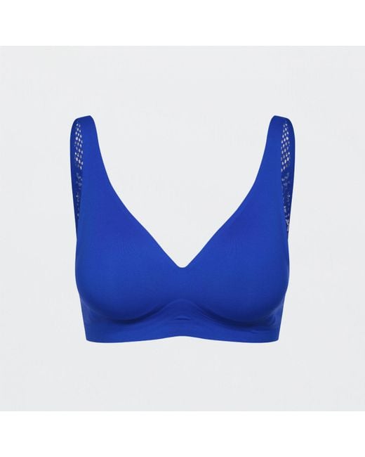 creamy fabrics Blue Comfort Push Up Bh Mit Spitze