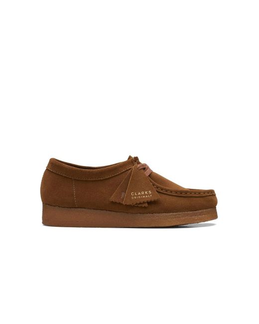 Clarks Lace Up Shoes Wallabee - Color: in Brown for Men | Lyst