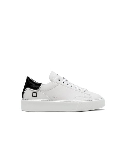 Date Leather Sneakers Sfera Pony - Color: White,tagli | Lyst