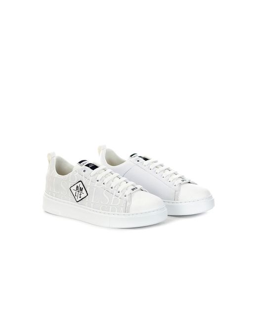 BRIAN MILLS Sneakers With All Over Logo in White for Men | Lyst