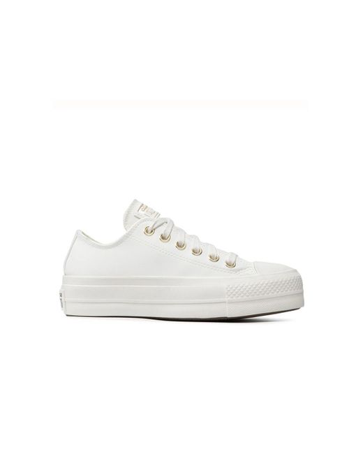 Converse Sneakers Chuck Taylor All Star Lift Pla in White | Lyst