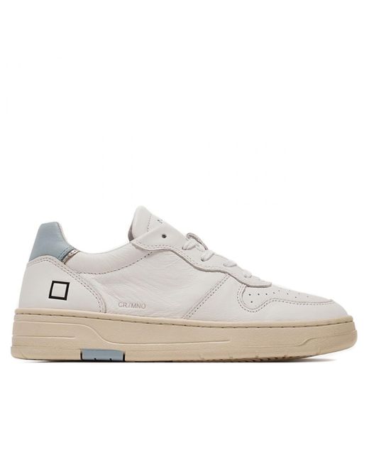 Date Sneakers Court Mono in White | Lyst