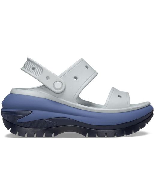 CROCSTM Black Mega Crush Matte Sandal; Mirage Multi