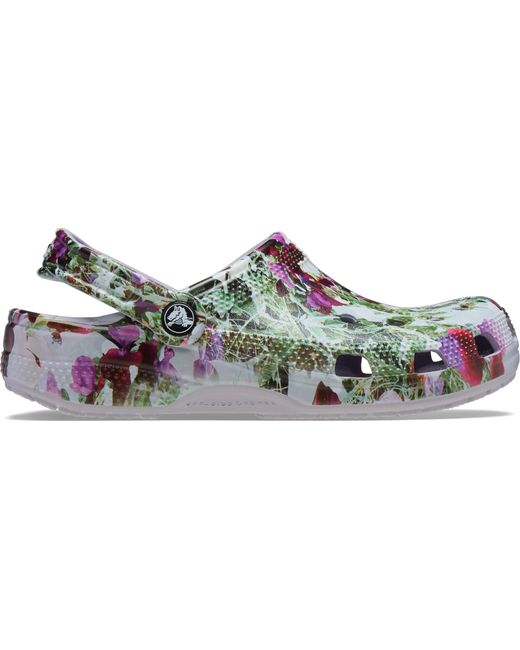 CROCSTM Black Classic Photoreal Floral