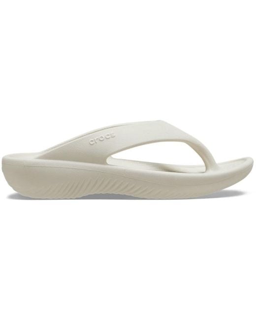 CROCSTM Black Mellow Recovery Flip; Stucco