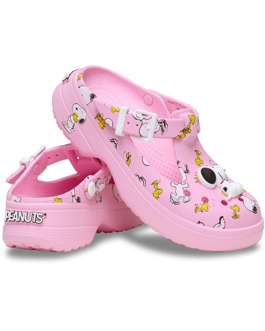 CROCSTM Pink Peanuts Mary Jane Clog