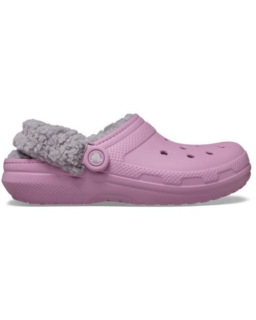 CROCSTM Purple Classic Fleece Lined Clog