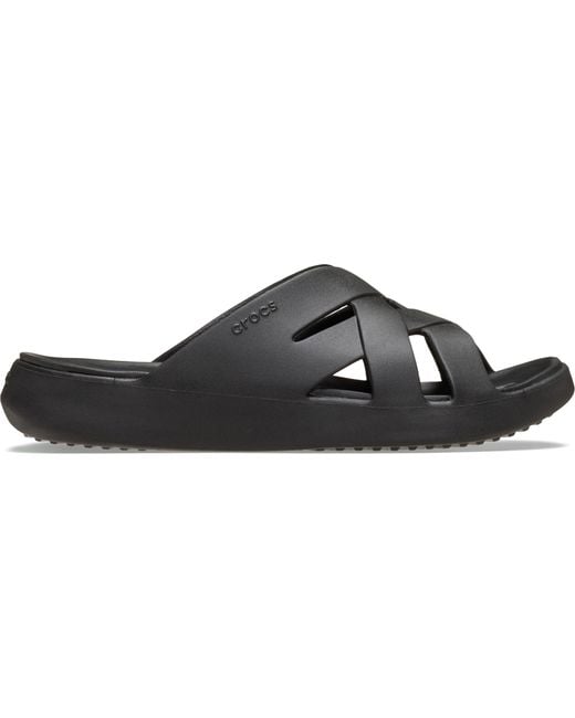 CROCSTM Black Getaway Weave Slide