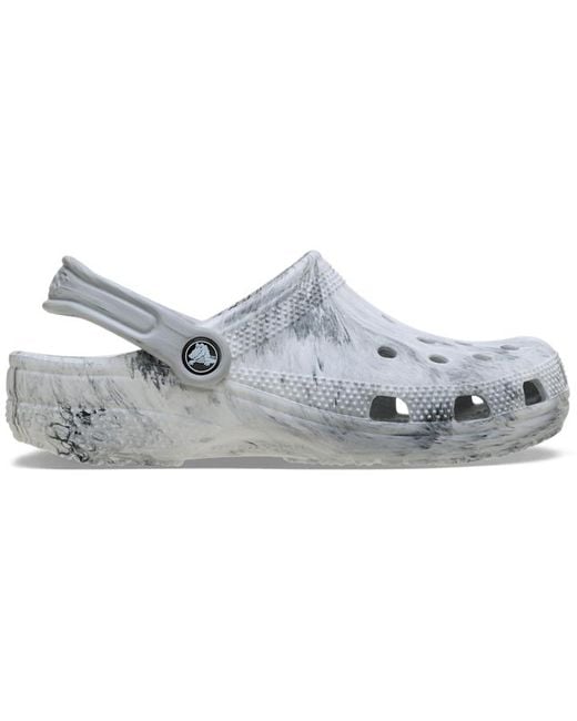 CROCSTM Black Classic Watercolor Marbled Clog