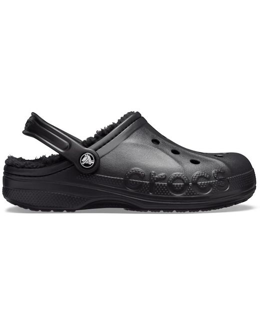 CROCSTM Black Classic Lined Clogs for men