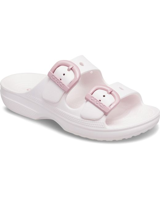 CROCSTM Black Saturday Enamel Buckle Sandal