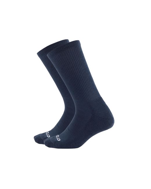 CROCSTM Black Socks Crew Texture Logo 3-Pack