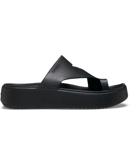 CROCSTM Black Getaway Platform Toe Loop