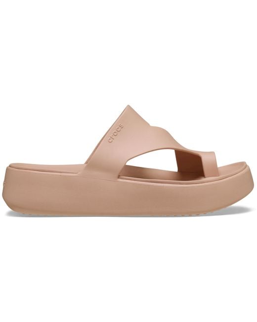 CROCSTM Black Getaway Platform Toe Loop