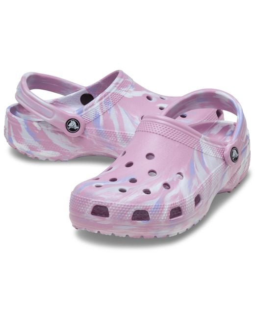 CROCSTM Purple Classic Marbled Clog; Hydrangea Multi
