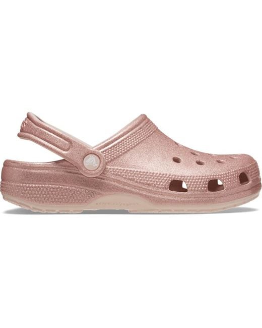 CROCSTM Black Classic Glitter Clog