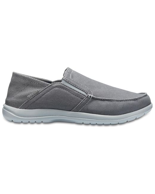 Crocs Mens Santa Cruz Convertible Slip On Loafer in Gray for Men