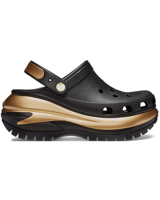 CROCSTM Black Mega Crush Metallic Clog