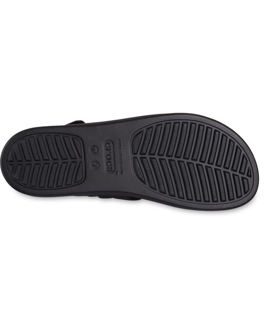 CROCSTM Black Brooklyn Woven Low Wedge