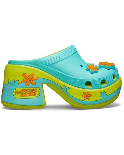 CROCSTM Black Scooby-Doo! Siren Clog; Lime Punch