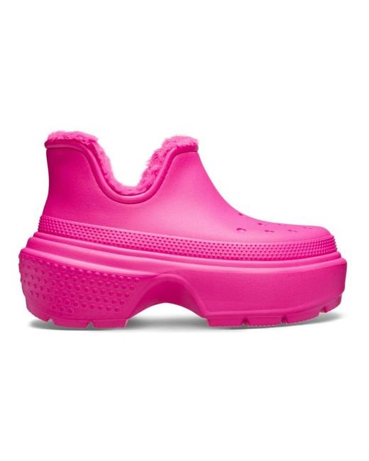 Stomp Shorty Boot Bottes Crush CROCSTM en coloris Pink