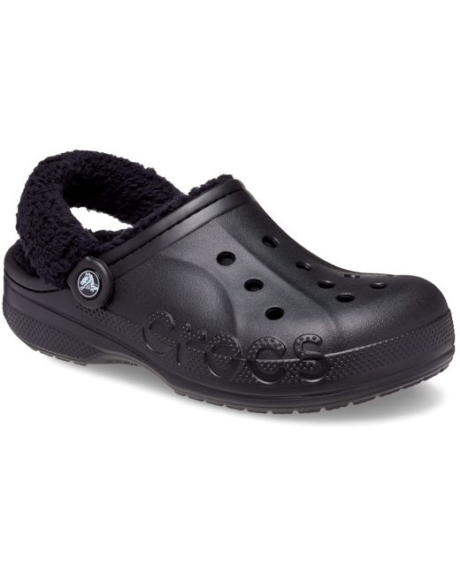 CROCSTM Black Baya Lined Fuzz-Strap