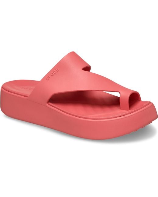 CROCSTM Red Getaway Platform Toe Loop