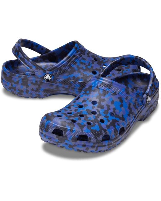 CROCSTM Blue Classic Confetti Clog; Bolt Multi