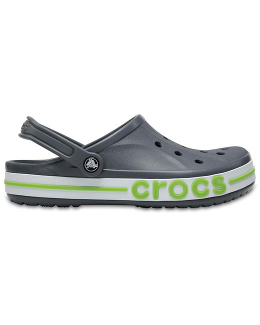 crocs gray and green