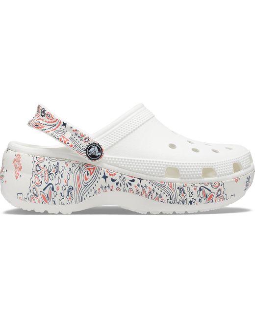 women's classic platform americana paisley clog
