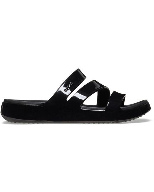 CROCSTM Black Getaway Patent Strappy