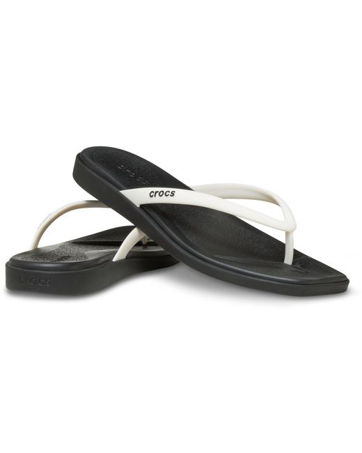 CROCSTM Black Miami Square Two Tone Flip