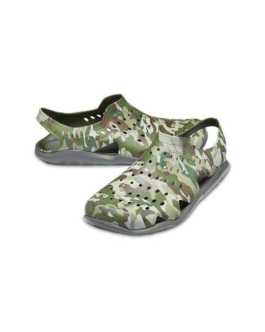  Crocs  Swiftwater Camo  Wave in Camo  Slate Grey Gray for 