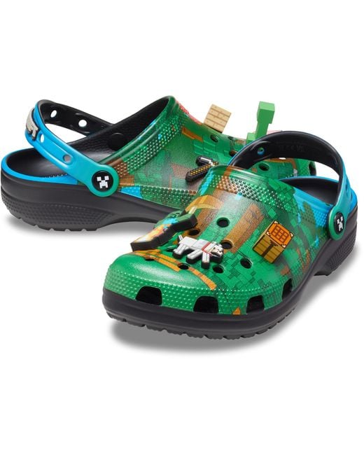 CROCSTM Green Minecraft Classic Clog for men