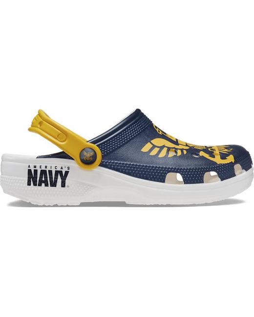 navy crocs womens