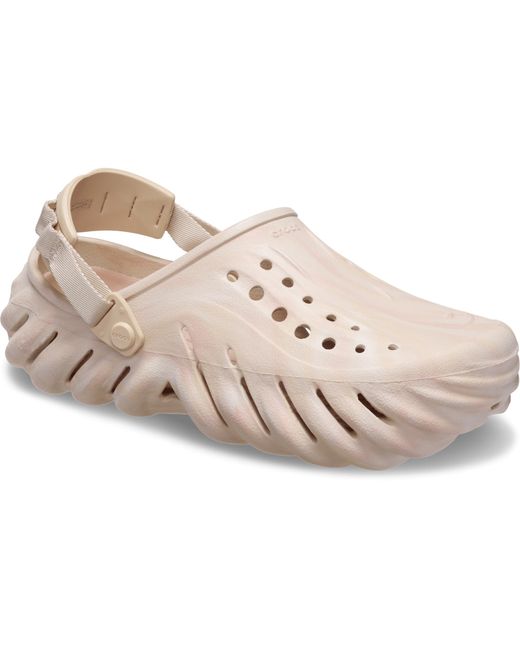CROCSTM Black Echo Marbled Clog; Quartz Multi