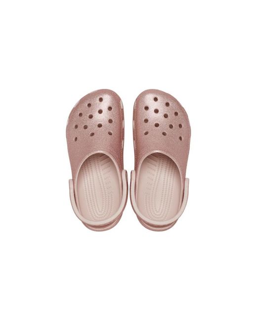 CROCSTM Black Classic glitter clogs