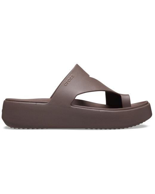CROCSTM Black Getaway Platform Toe Loop