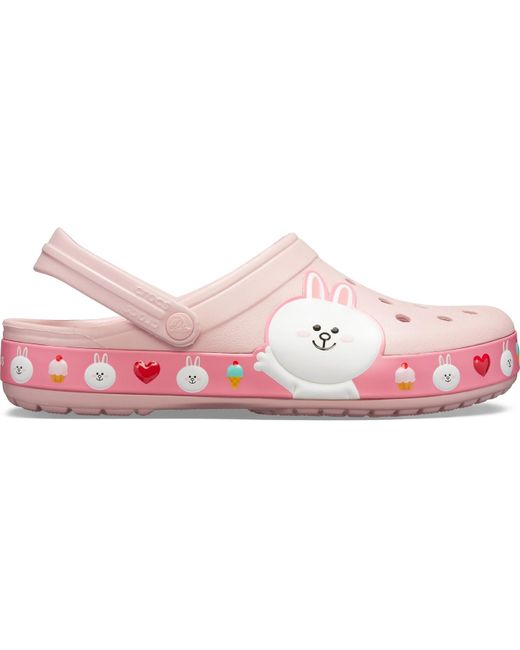 Crocs™ Petal Pink Crocband Line Friends Clog | Lyst