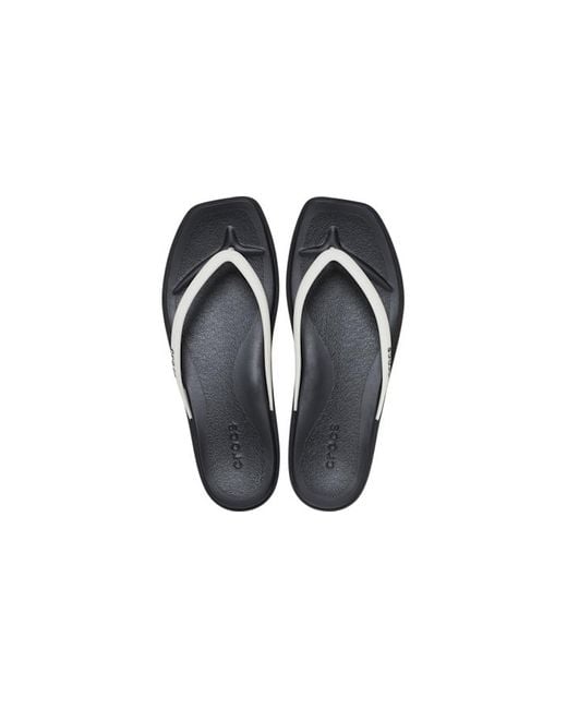 CROCSTM Black Miami Square Two Tone Flip